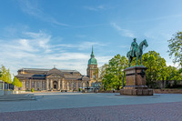 Ansicht Friedensplatz von Darmstadt Das Bild zeigt den Friedensplatz von Darmstadt